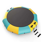 12 FT Inflatable Water Bouncer Trampoline Portable Bounce Swim Platform for Lakes Pools Calm Sea