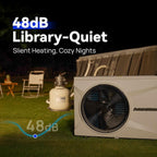 AQUASTRONG Inverter Swimming Pool Heat Pump Pool Heater for Above Ground and Inground Pool Heating and Cooling Pool Heater  Smart WiFi Control Pools Up to  9000 Gallons