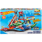 Hot Wheels Ultimate Gator Car Wash Play Set with Color Shifters Car