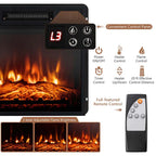 48" TV Console with 18" Fireplace Insert, Fireplace TV Stand for TVs up to 50 Inches, 1400W Electric Fireplace Heater