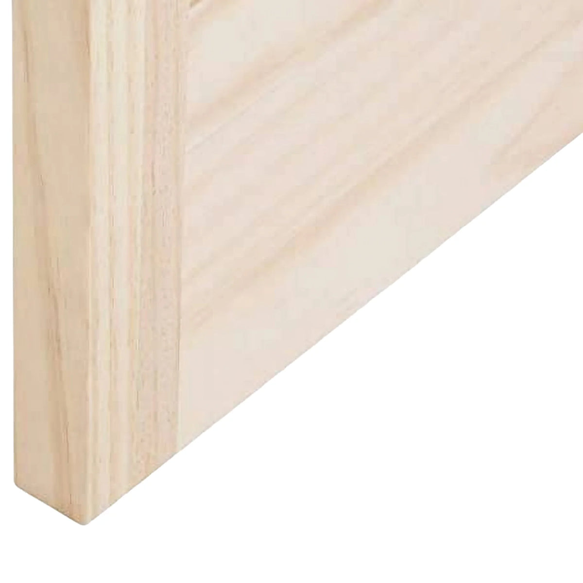 LTL Home Products Pinecroft Tuscany Decorative Glass/Raised Panel Interior Bifold Solid Pine Wood Door, 24" x 80", Unfinished Pine 24x80 Inch
