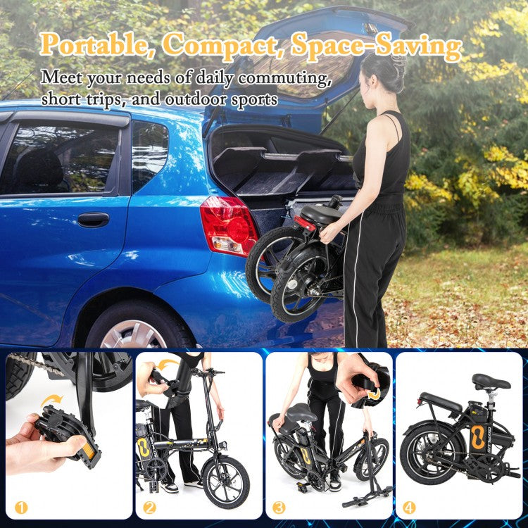 Folding Electric Bicycle with 500W Brushless Motor and Dual Disk Brakes