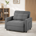3-in-1 Adjustable Sleeper Sofa Bed, Pull Out Chair Sofa, Convertible Folding Bed for Living Room