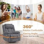 360?? Swivel Heated Recliner Massage Chair
