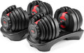 Bowflex SelectTech 552 Adjustable Dumbbells Pair, 5-52.5 lbs, Space-Saving Home Gym Equipment