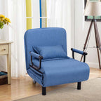 26.5" Convertible Sofa Bed Folding Arm Chair Sleeper Leisure Recliner Lounge Couch