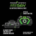 EGO POWER+ String Trimmer  Battery Powered  16" Trimmer for Weeds and Grass with POWERLOAD  LINE IQ  Telescopic Carbon Fiber Shaft  Includes 56V 4.0Ah Battery and Charger - ST1623T