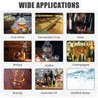 5/10 Gal 2 Pots Alcohol Still Home Brewing Kit, 40L Stainless Steel Water Alcohol Distiller, Wine Making Kit for Whiskey Brandy Beer