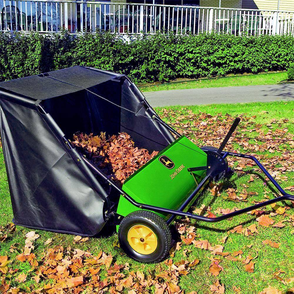 John Deere 42��� Tow-Behind Lawn Sweeper, 24 cu. ft. Capacity, Adjustable Brushes