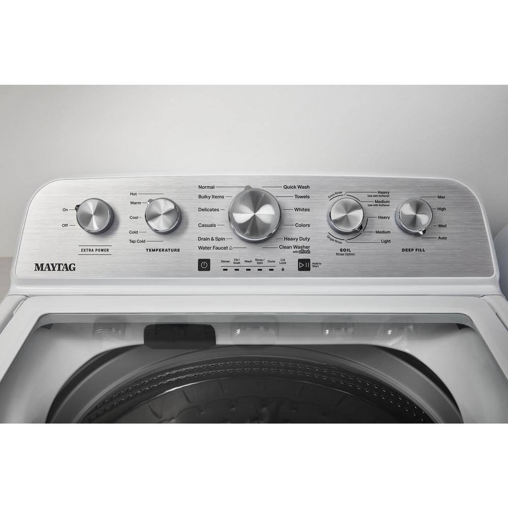 Maytag 4.8 cu. ft. Top Load Washer with Extra Power Boost, White �C MVW5430MW