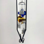 Glassic Gifts Outdoor Hanging Galileo Thermometer, Colored Glass Orbs with Free Bracket