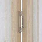 LTL Home Products Pinecroft Tuscany Decorative Glass/Raised Panel Interior Bifold Solid Pine Wood Door, 24" x 80", Unfinished Pine 24x80 Inch