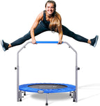 BCAN 40/48" Foldable Mini Trampoline，Workout Max Load 330lbs/440lbs