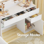 Dressing Table Stool Set 12 LED Bulbs