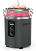 Ninja Fireside360™ Outdoor Heater & Fire Pit | 3 Modes: Flame  Heat  Flame & Heat | Portable for Patio  Deck  Camping | Easy Control Smokeless Flames | Push to Start Ignition | Charcoal | OF101AMZ
