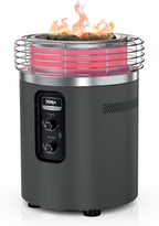 Ninja Fireside360™ Outdoor Heater & Fire Pit | 3 Modes: Flame  Heat  Flame & Heat | Portable for Patio  Deck  Camping | Easy Control Smokeless Flames | Push to Start Ignition | Charcoal | OF101AMZ