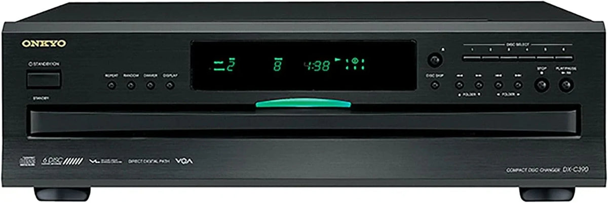 Onkyo DXC390 6 Disc CD Changer,Black