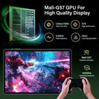 Android Tablet with Keyboard, 2026 Upgraded Android 16 tablet with 24GB+256GB+2TB Expand, 10 inch Tablet PC with 8-Core, Gemini AI, WiFi, 8000mAh, GPS, 2-in-1 Tablet with Case/Mouse/Stylus(Black Case)