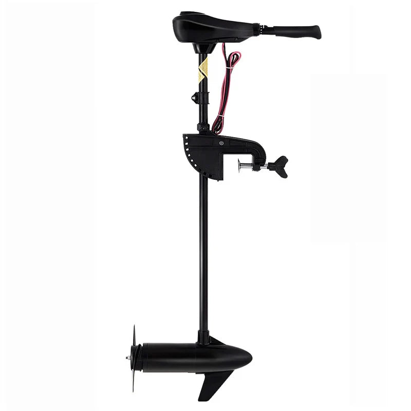Electric Trolling Motor 8 Speed Boat Fishing Motor with Telescoping Handle, Transom Mount 36" Shaft for Freshwater Saltwater Use