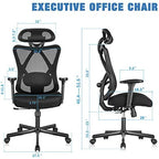 SUNNOW Ergonomic Office Chair, Mesh Computer Desk Chair , High Back Executive Task Chair