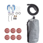 Drywall Sander 850W, Electric Drywall Sander, Electric Sander, with LED Strip Light and Vacuum Bag, Variable Speed 800-1750 RPM, Foldable Sheetrock Sander, with Telescope Handle, Wall Sander