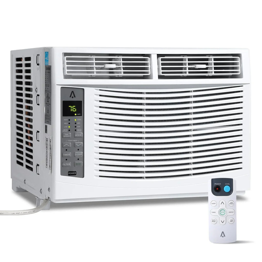 Window Air Conditioner With Reusable Filter & Controls, 6000 BTU 115V~, Suitable for 250 Sq.Ft