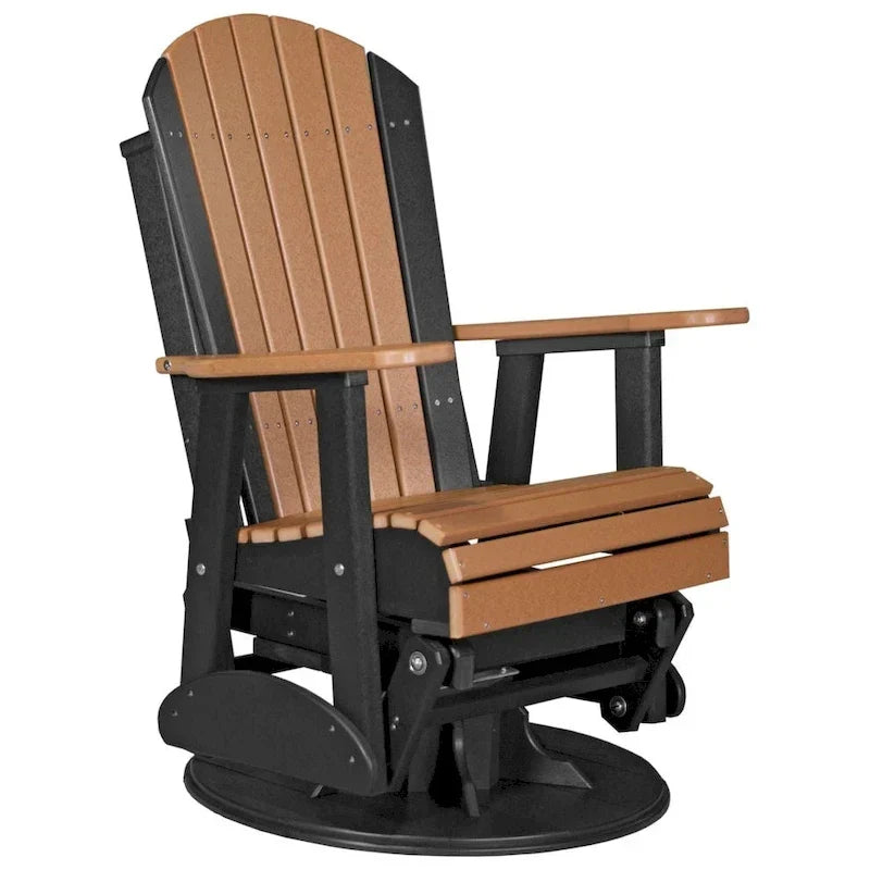Poly Lumber Adirondack Swivel Glider Chair
