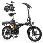 Folding Electric Bicycle with 500W Brushless Motor and Dual Disk Brakes