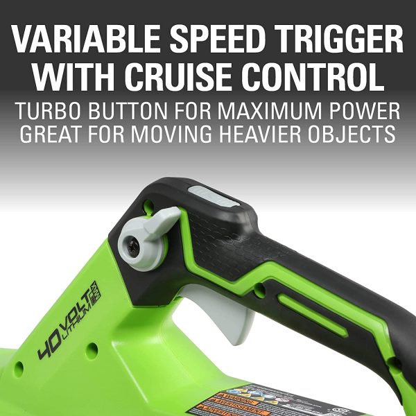 40V (120 MPH / 450 CFM) Cordless Axial Blower, 4Ah USB Battery (USB Hub) and Charger Included