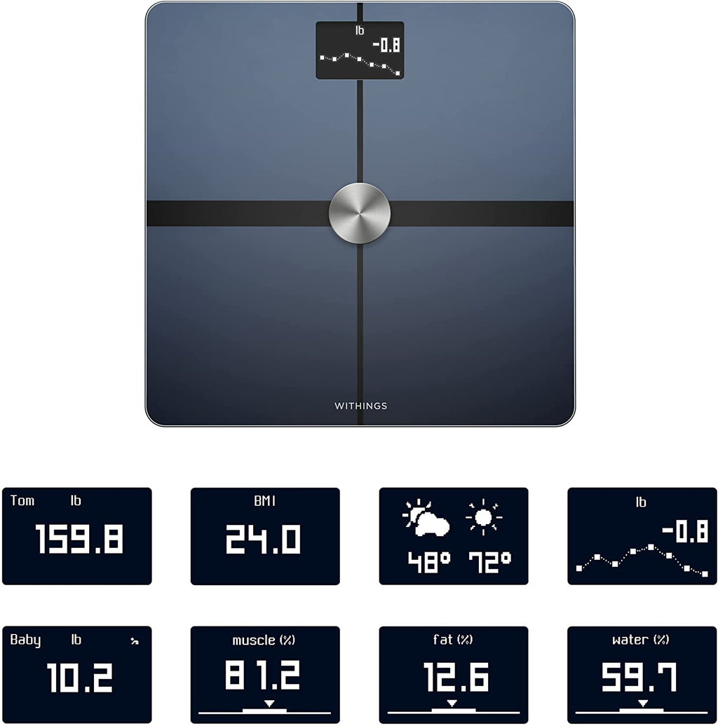 Withings Body+ - Digital Wi-Fi Smart Scale with Automatic Smartphone App Sync