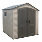 Lifetime 7��7 ft UV-Protected Plastic Storage Shed with Skylight & Double Doors