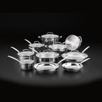 Cuisinart 17-Piece Chefs Classic Stainless Steel Cookware Set
