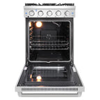 Cosmo 24" Professional Style Gas Range 3.7 cu. ft. Oven Capacity