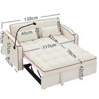 Fashionable modern and multi-functional foldable velvet sofa bed