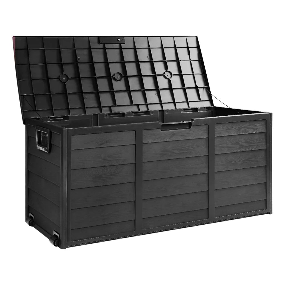 Weather-Resistant 290L Storage Box with Wheels - Gardeon