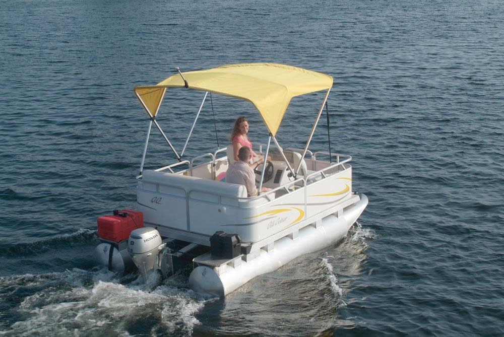 8 HP 4-Stroke Outboard Motor with Throttle Grip and Power Tilt