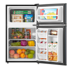 Arctic King 3.2 Cu ft Two Door Mini Fridge with Freezer, Stainless Steel, E-Star