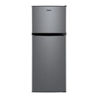 4.6. Cu ft Two Door Mini Refrigerator with Freezer, Stainless Steel