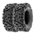 SunF All Terrain ATV UTV Tires 25x8-12 and 25x10-12 6 PR A033 (Complete Full Set of 4)