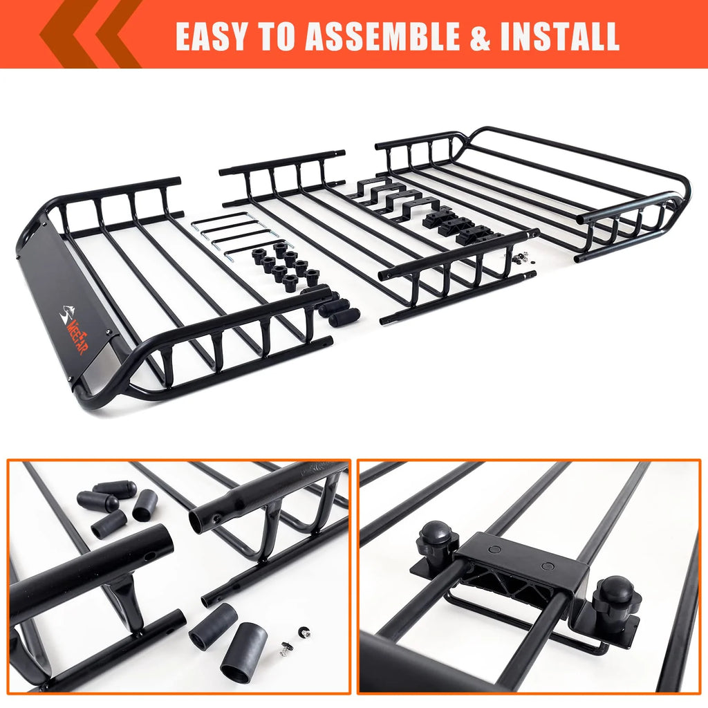 MeeFar Roof Rack Carrier Basket Universal Rooftop