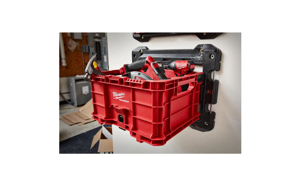 48-22-8440  18.6 in. Tool Storage Crate Bin with Carrying Handles and 50 lbs. Weight Capacity