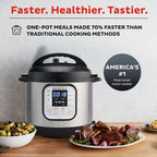 Instant Pot Duo 6 Qt Electric Pressure Cooker 7-In-1 with Easy-Release Steam Switch