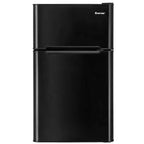 3.2 Cu.Ft 2-Door Compact Refrigerator Mini Freezer Cooler Fridge with Reversible Stainless Steel Door