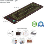 HealthyLine Far Infrared Heating Pad - Hot Stones Jade Tourmaline - Negative Ions - Mesh JT Mat Full 7224 Soft Light InfraMat Pro®