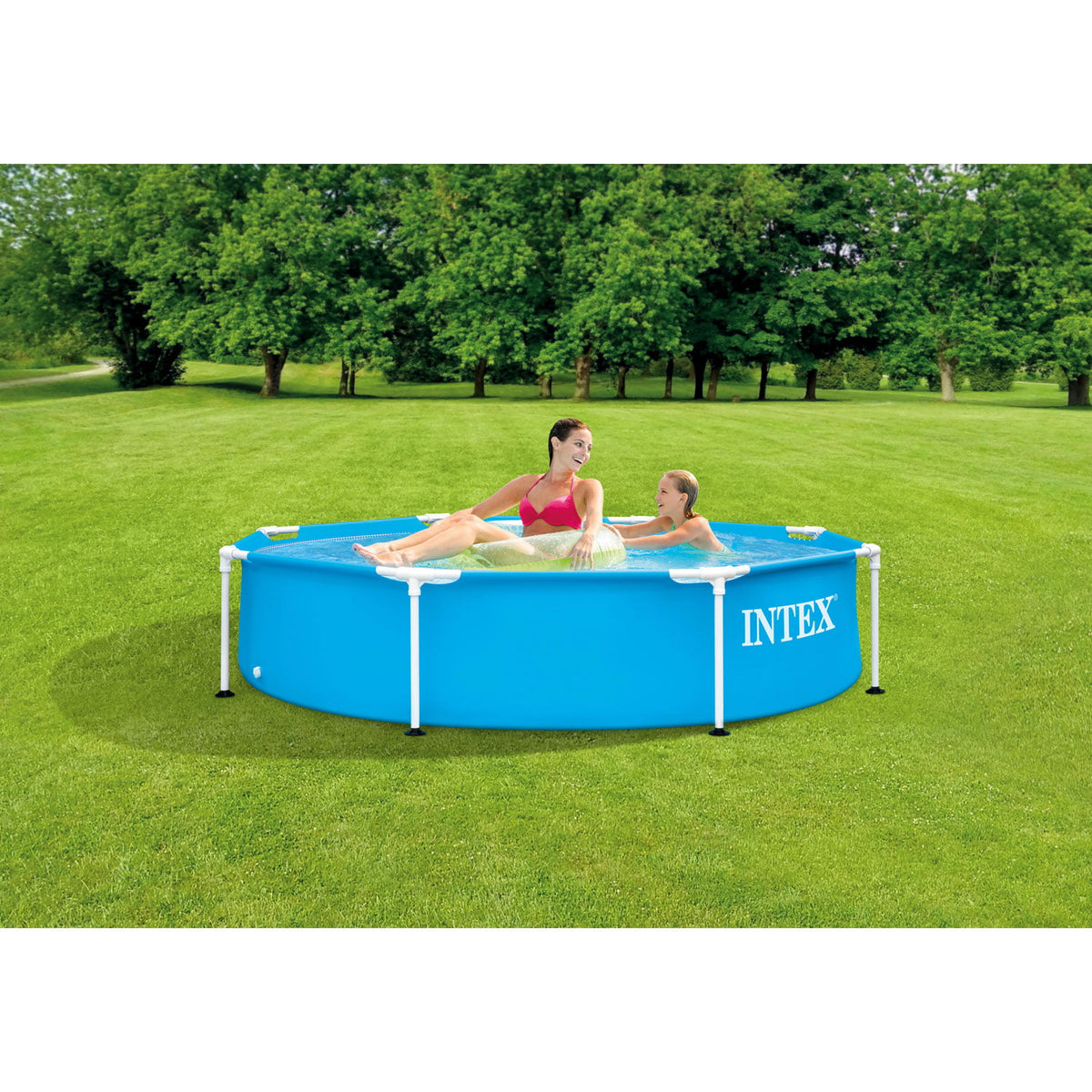 28205EH 8  X 20  Rust Resistant Durable Steel Frame Swimming Pool, Metal Frame Pools, Round