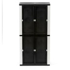 2025 Gray Plastic Freestanding Garage Cabinet, 35′′W x 71′′H x 18′′D, with Adjustable Shelves and Lockable Doors