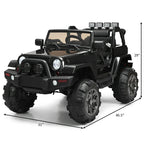 Kids Ride on Car 12V Battery Powered Electric Riding Toy Truck with Remote Control & LED Lights