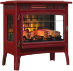 Duraflame 3D 24 W x 23.4 H x 12.9 D 34.1lb Infrared Electric Fireplace Stove - Cream