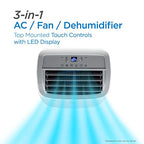 8,000 BTU Portable Air Conditioner up to 350 Sq.ft with Remote Control