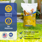 Premium Chicken Sand, Odor Eliminating Bedding for Coops, 50 Lb Bag, 8 Pack